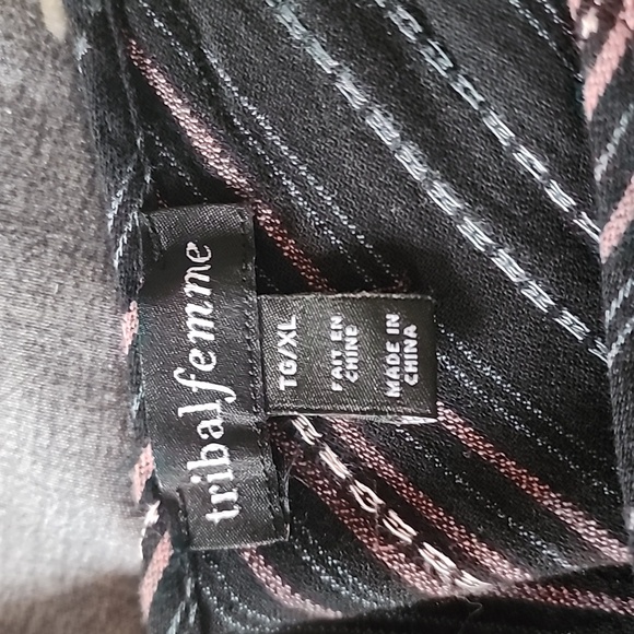 Tribal maxi dress. Cotton linen blend - Picture 3 of 3